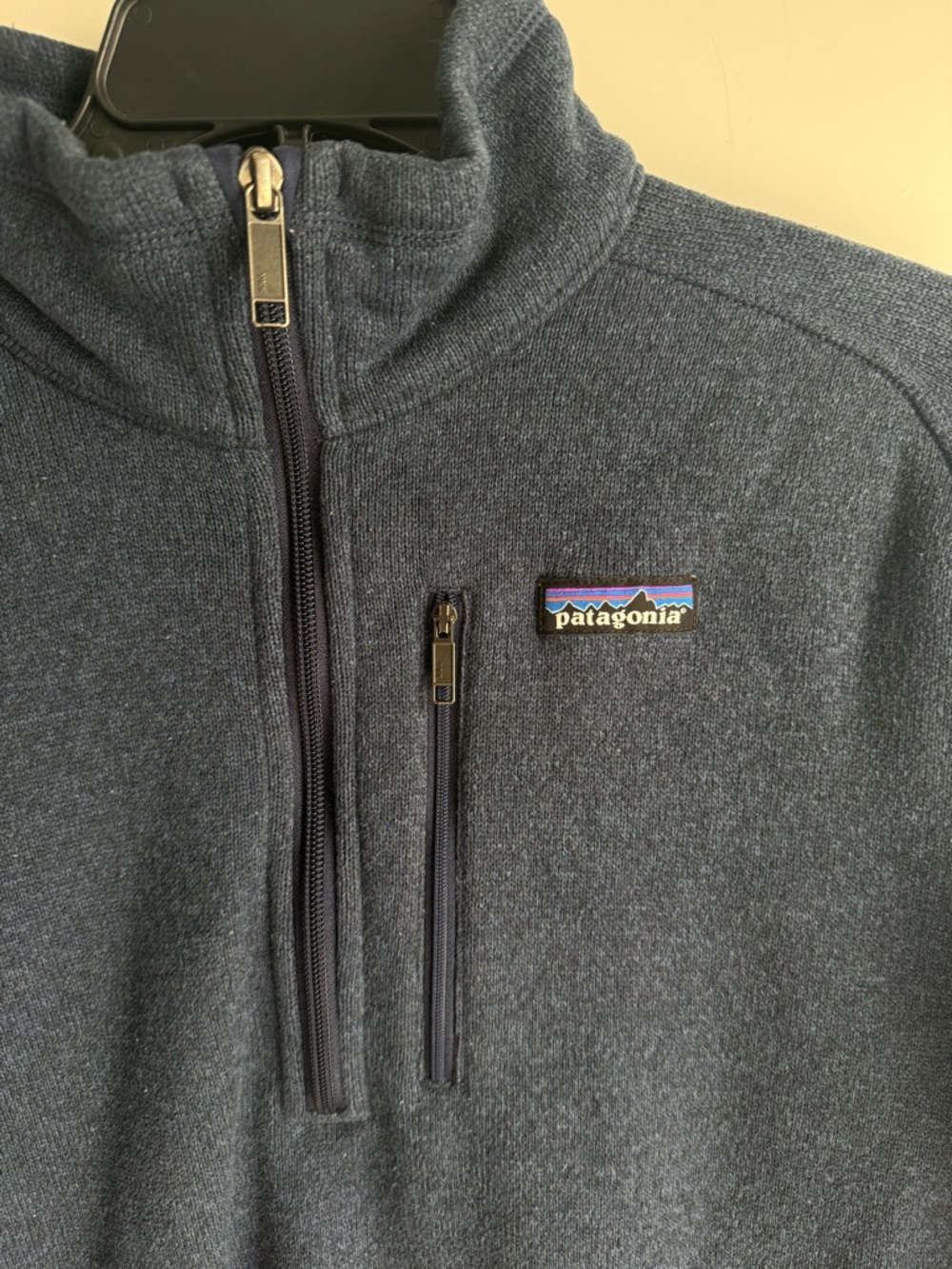 Patagonia Dark Navy 1/4 Zip Fleece Pullover - Picture 3 of 5